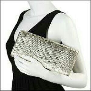 Cole Haan - Genevieve Gold Metallic leather  Clutch